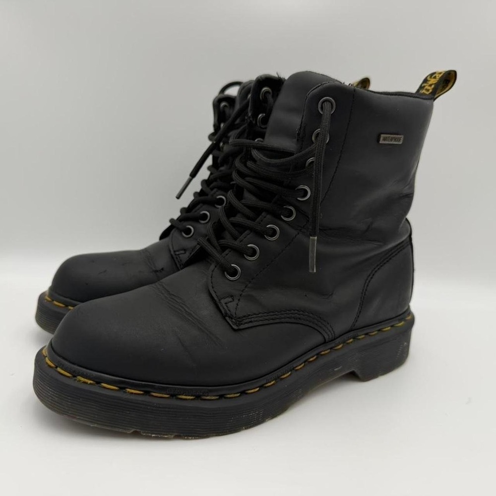 Dr. Martens 1460 waterproof black leather 8-eye boots women's US 6 EU 37